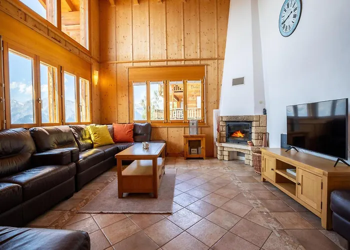 In With Balcony Chalé Veysonnaz